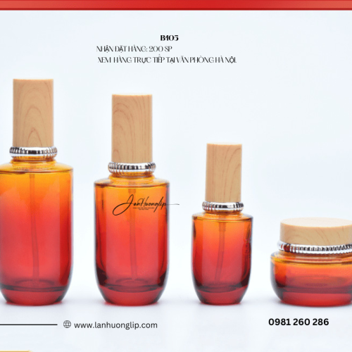 Bộ Chai Lọ Mỹ Phẩm B105 50ml-45ml-110ml-130ml